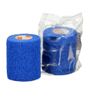 3M Coban Elastische Binde selbsthaftend 7.6cmx4.57m blau 24 Stk