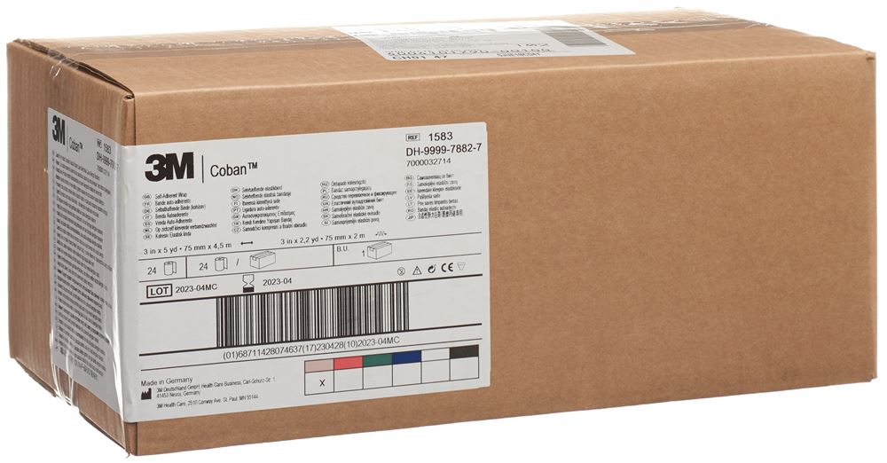 3M Coban Elastische Binde selbsthaftend 7.6cmx4.5m hautfarben 24 Stk