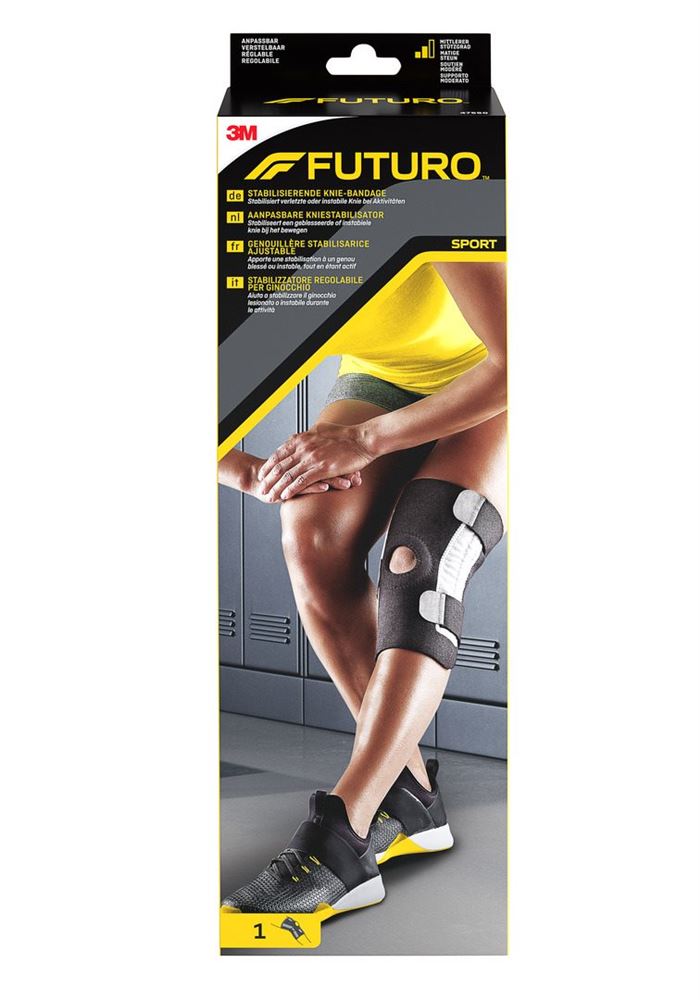 Image of 3M Futuro stabilisierende Knie-Bandage anpassbar schwarz