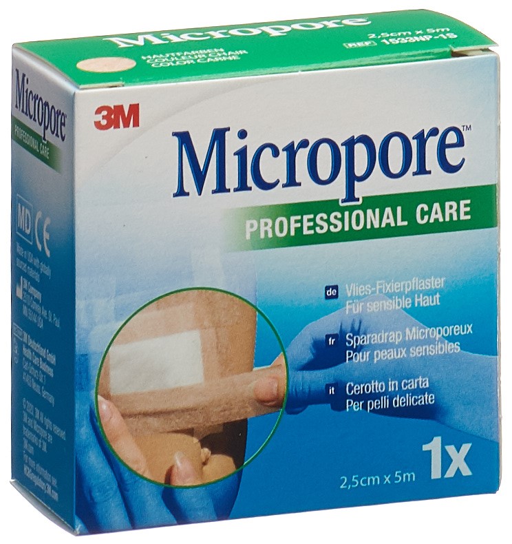 3M Micropore Vlies sparadrap sans dispenser 25mmx5m chair refill