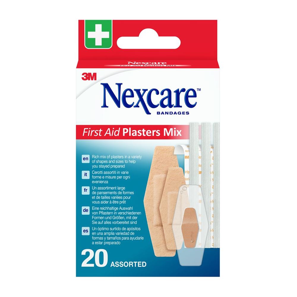 3M Nexcare First Aid pansements mix assorti 20 pce