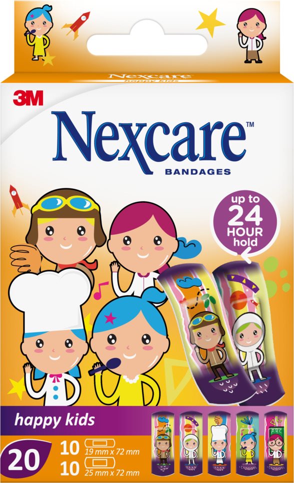 Image of 3M Nexcare Kinderpflaster Happy Kids Professions 20 Stk