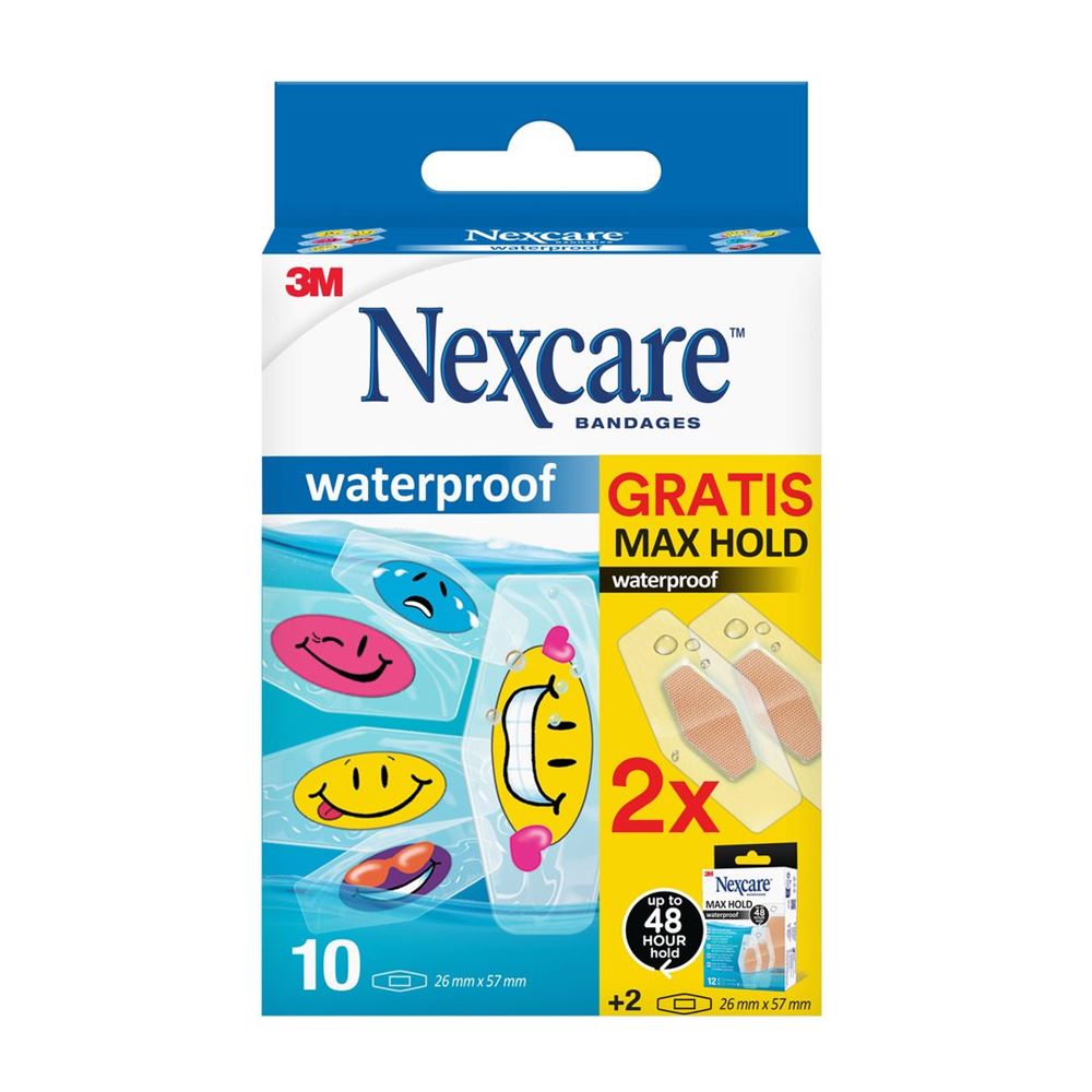 3M Nexcare Promo Tattoo Waterproof 26x57mm 10+2 Gratuit/Pack