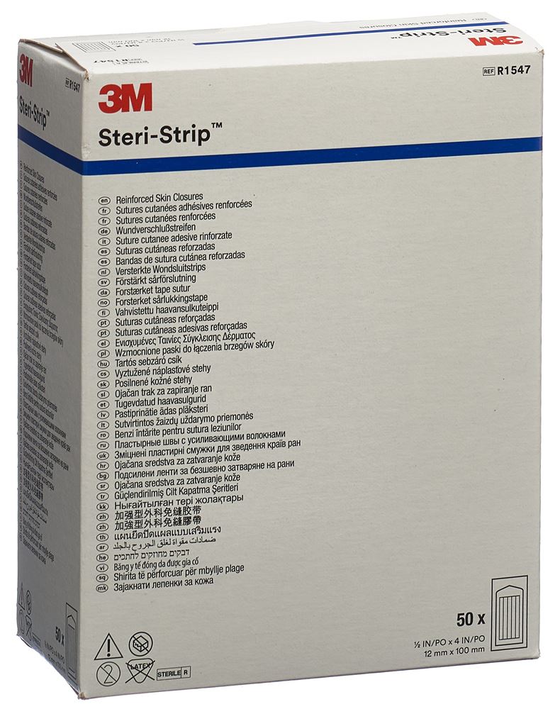 Image of 3M Steri Strip 12x100mm weiss verstärkt 50 x 6 Stk