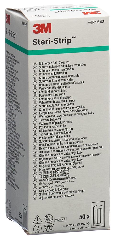 Image of 3M Steri Strip 6x38mm weiss verstärkt 50 x 6 Stk