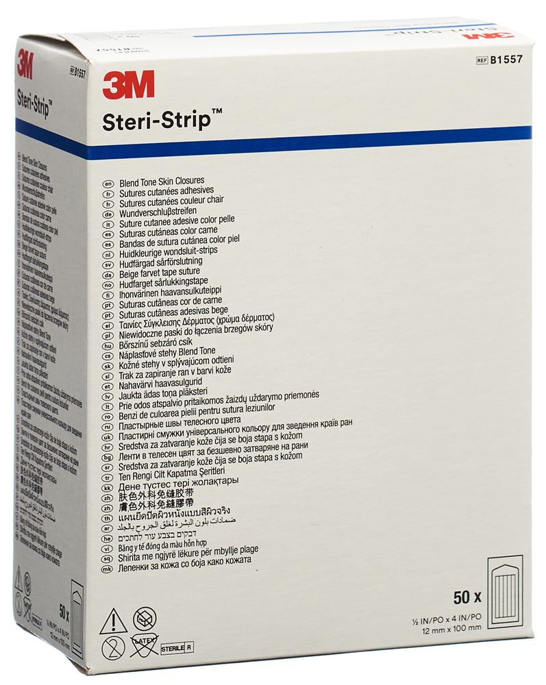 Image of 3M Steri Strip Blendtone 12x100mm natur 50 x 6 Stk