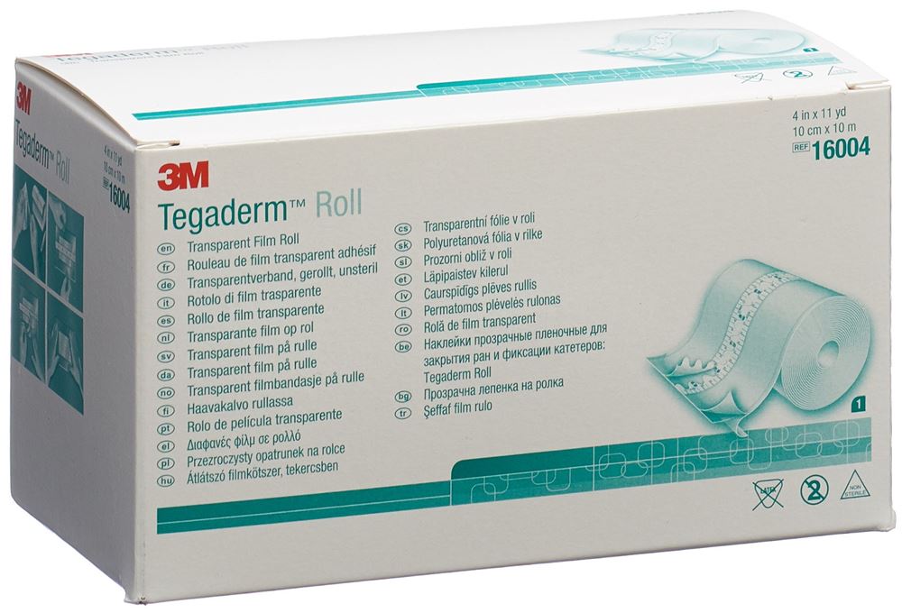 Image of 3M Tegaderm Roll Wundverband 10cmx10m transparent