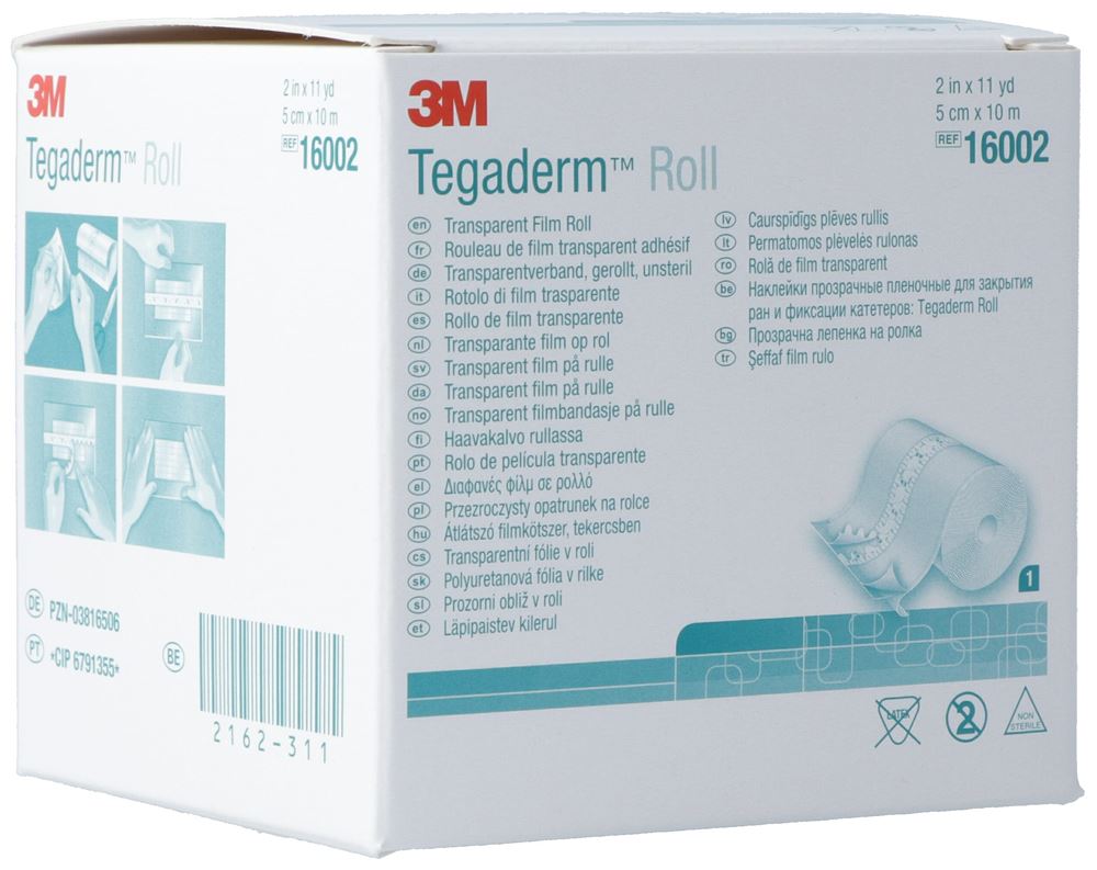 3M Tegaderm Roll medicazione per ferite 5cmx10m trasparente
