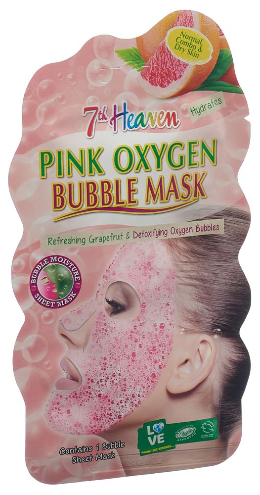 7th Heaven bubble mask women's pink oxygen sach