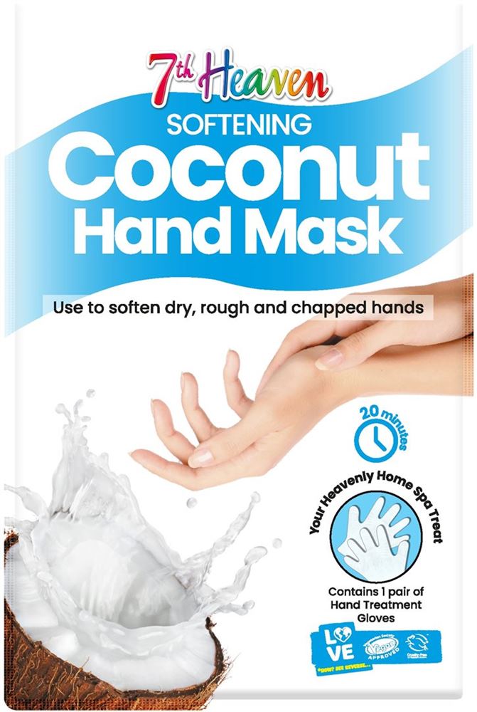 Image of 7th Heaven Hand Mask Coconut 1 Paar