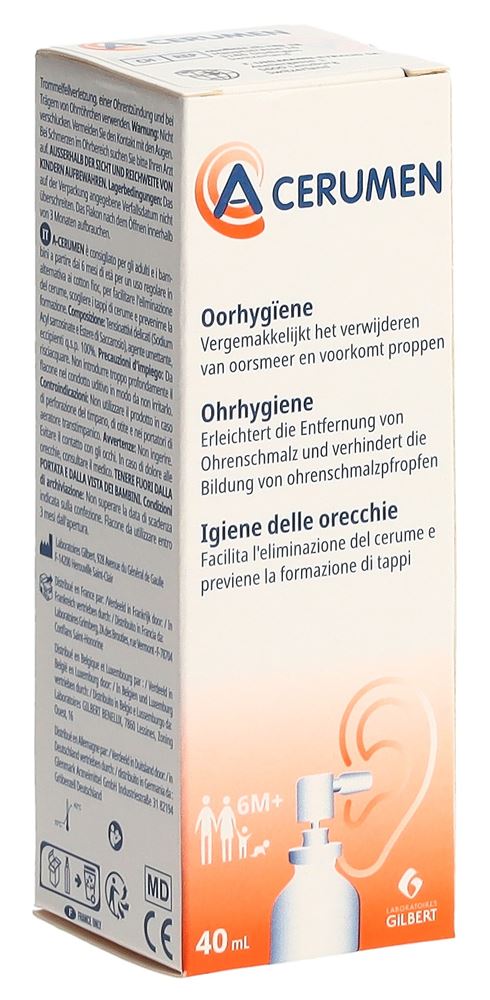 A-Cerumen spray nettoyant oreilles 40 ml