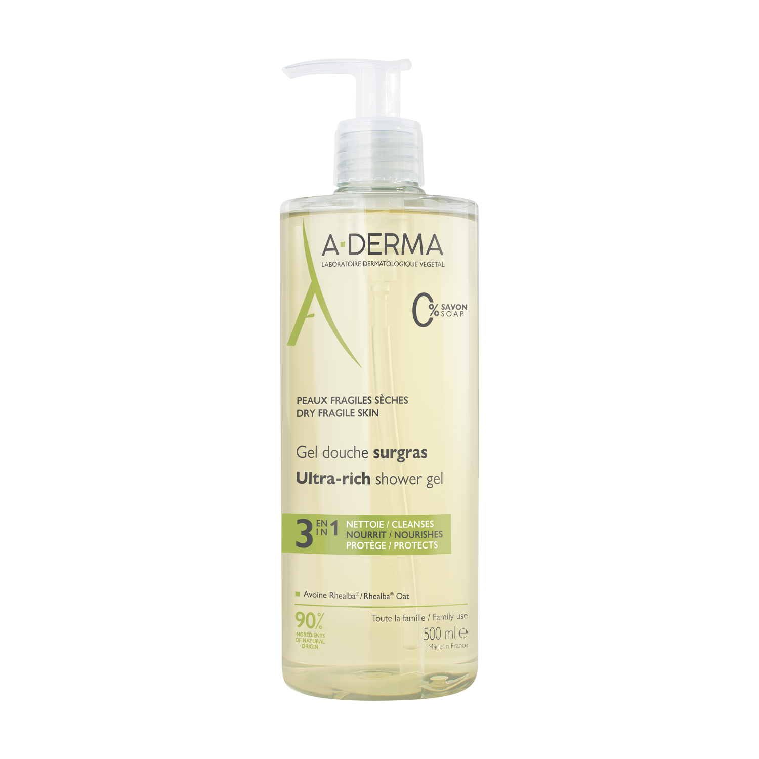 A-Derma Gel Douche Surgras 500 ml