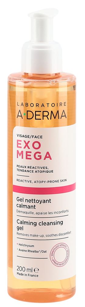 A-DERMA EXOMEGA Gesichts-Reinigungsgel: product photo