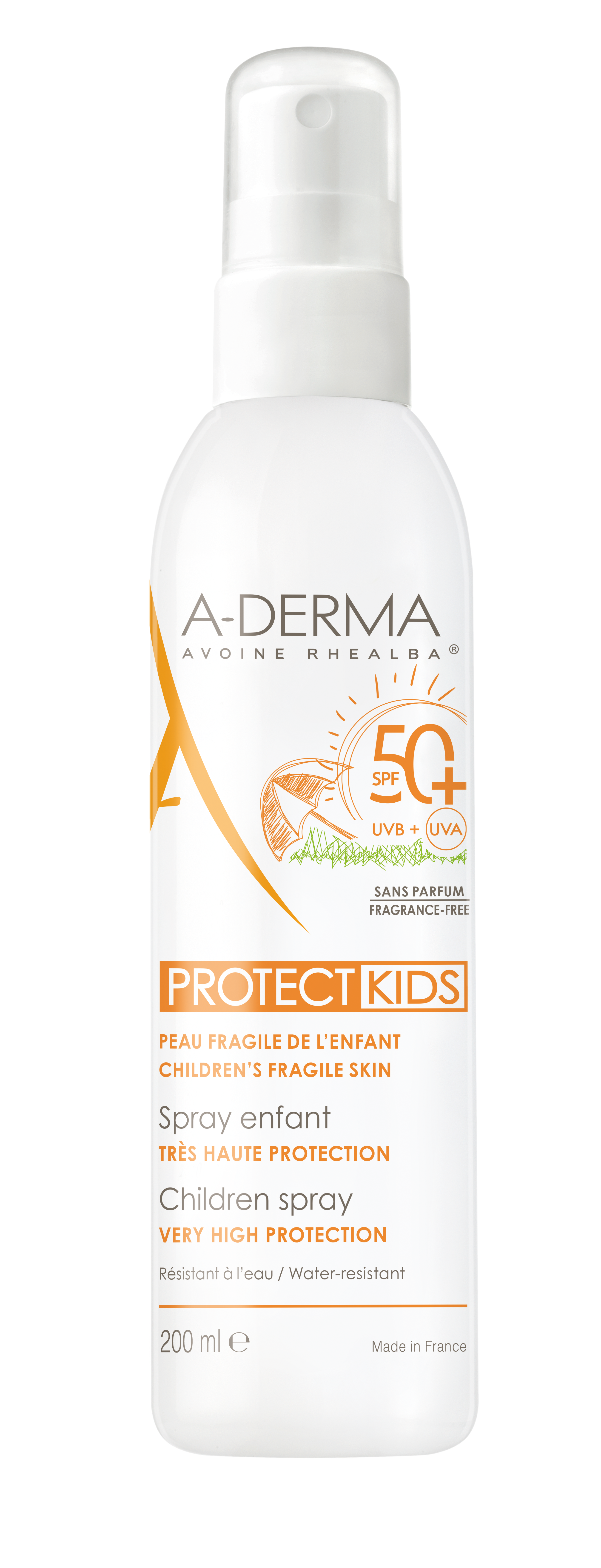 A-Derma Protect Kindersonnenspray LSF/SPF 50+ 200 ml | Sonnenpflege | Körperpflege & Schönheit | Sonnenschutz