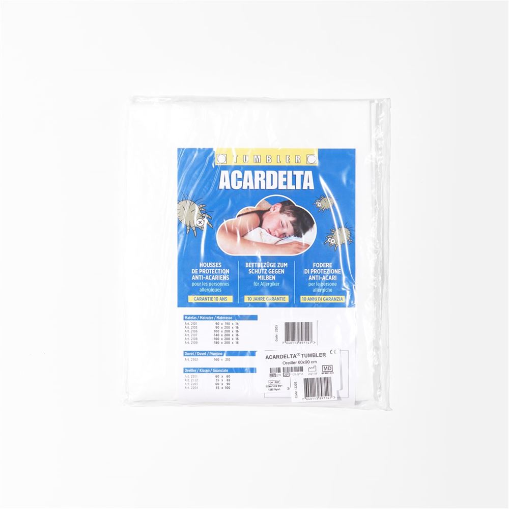 Image of Acardelta Tumbler Milbenschutz Kissen 60x90cm