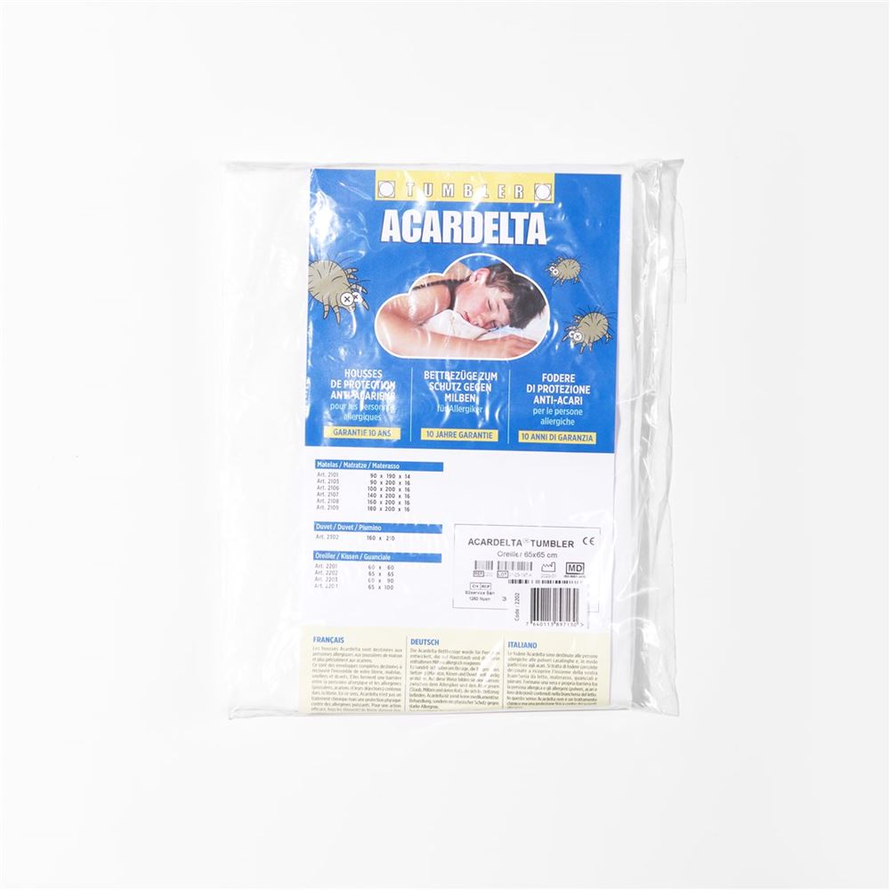 Image of Acardelta Tumbler Milbenschutz Kissen 65x65cm