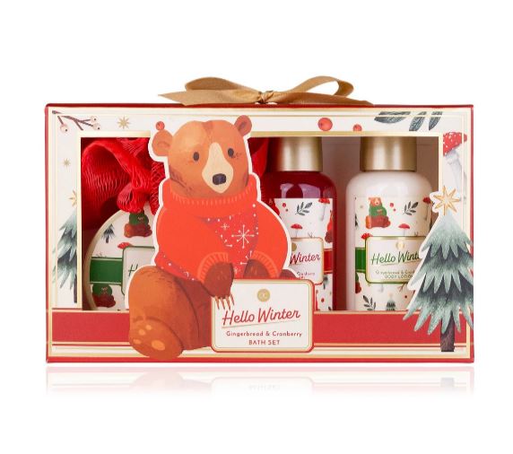 Image of Accentra Badeset Hello Winter mit Netzschwamm