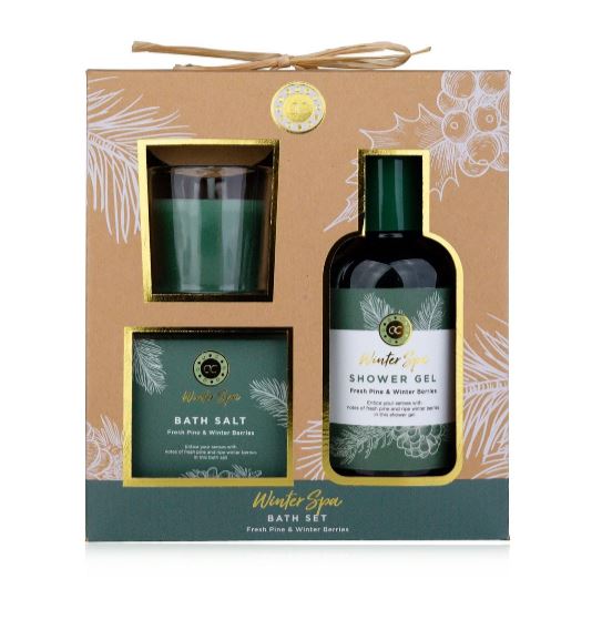 Image of Accentra Badeset Winter Spa mit Kerze