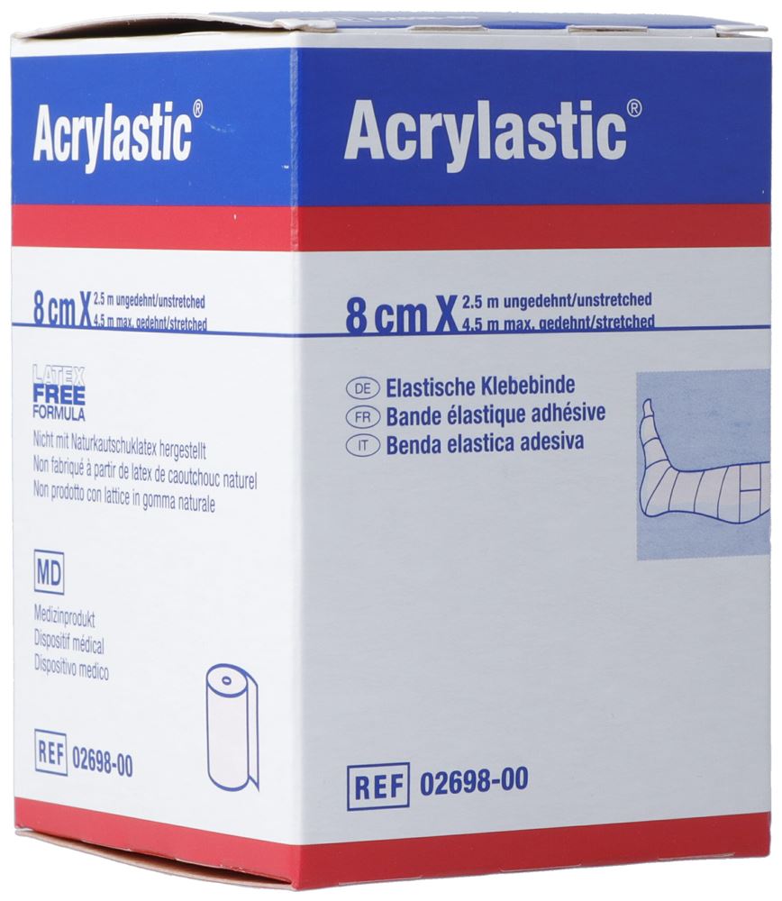 Image of Acrylastic Pflasterbinde 2.5mx8cm elastisch