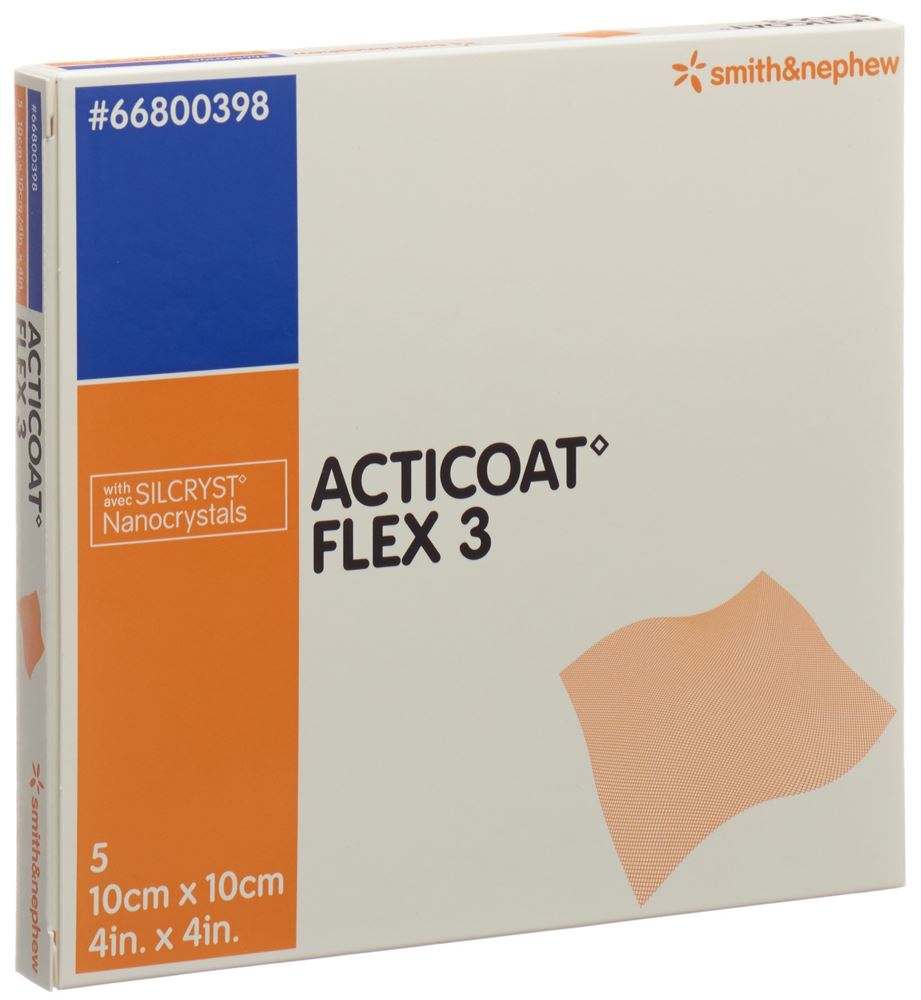 Image of Acticoat Flex 3 Wundverband 10x10cm 5 Stk