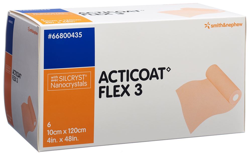 Image of Acticoat Flex 3 Wundverband 10x120cm 6 Stk