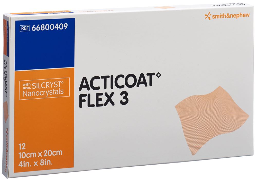 Image of Acticoat Flex 3 Wundverband 10x20cm 12 Stk