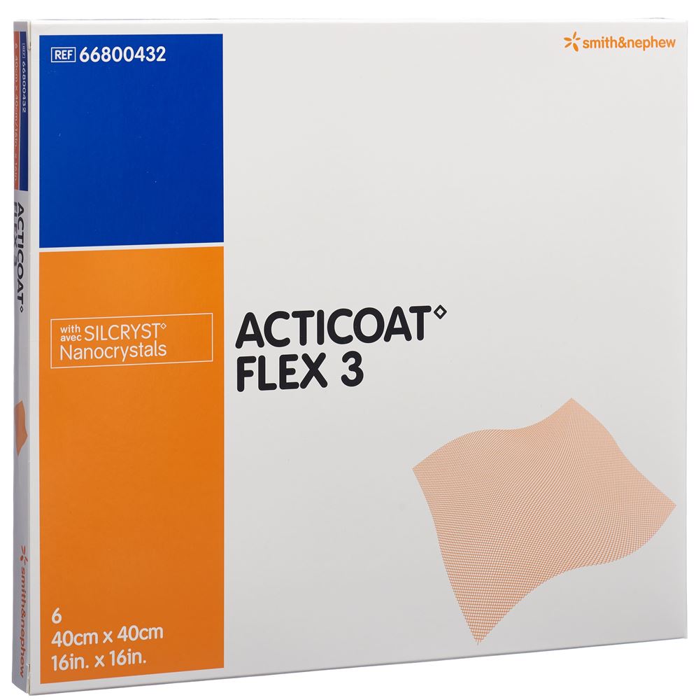 Image of Acticoat Flex 3 Wundverband 40x40cm 6 Stk