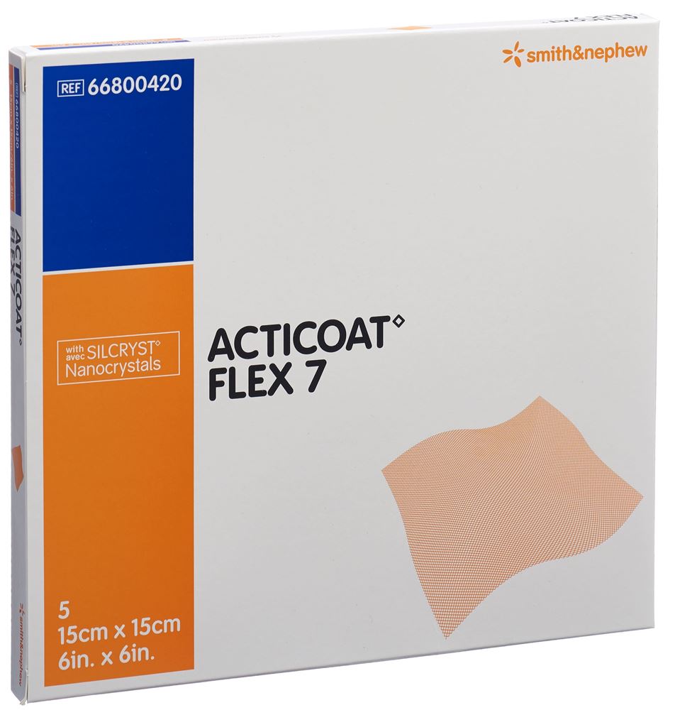 Acticoat Flex 7 medicazione 15x15cm 5 pezzi