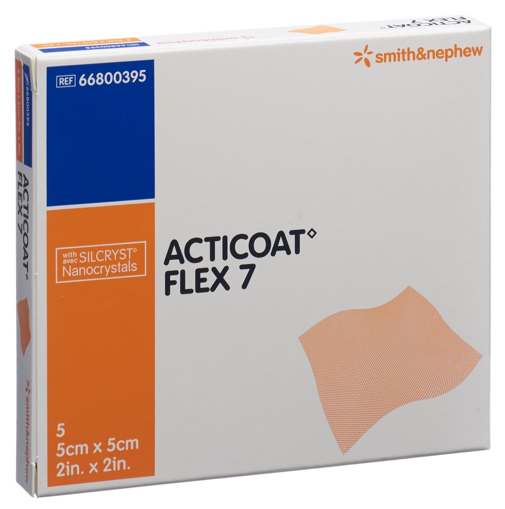 Acticoat Flex 7 medicazione per ferite 5x5cm 5 pezzi