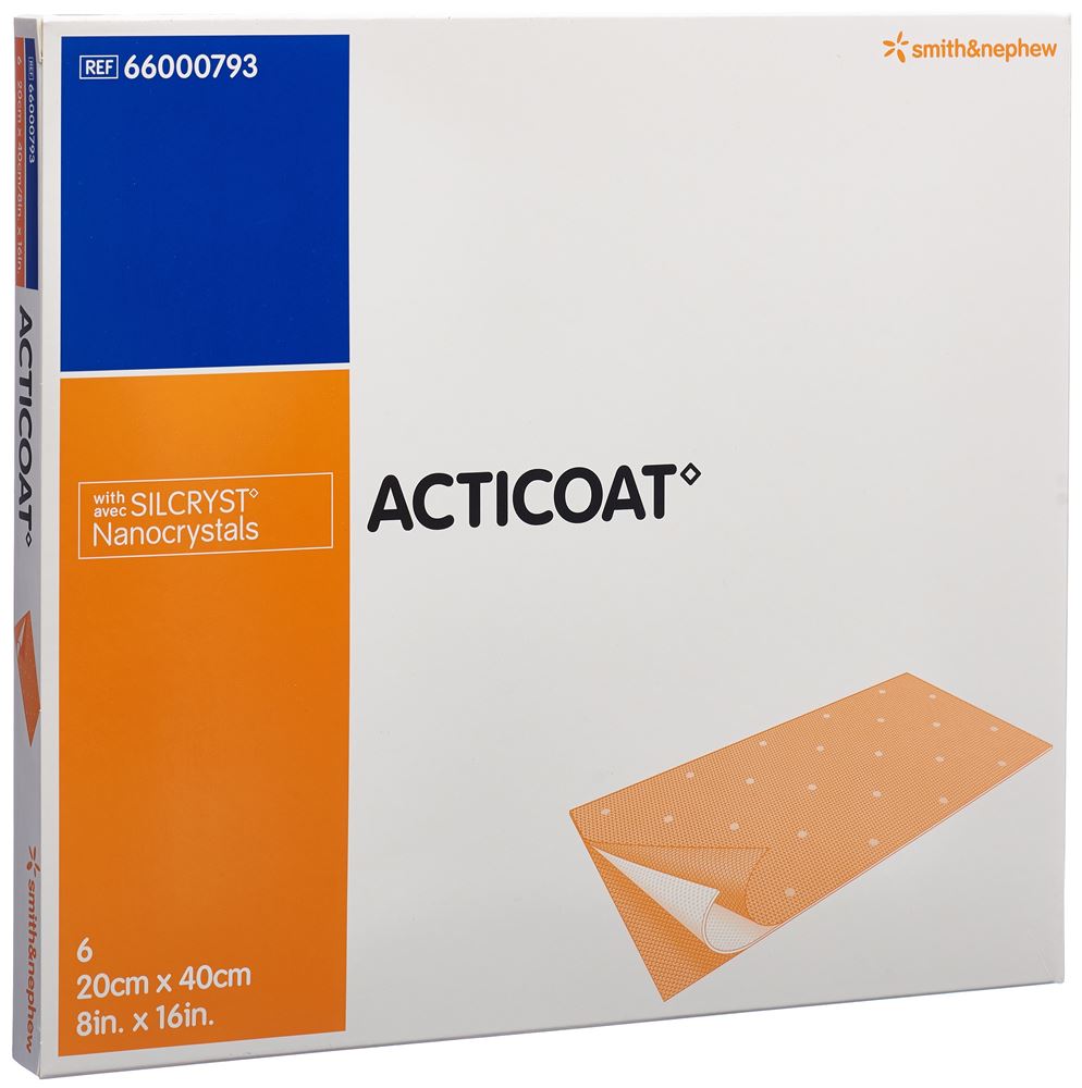 Image of Acticoat Wundauflage 20x40cm steril 6 Stk