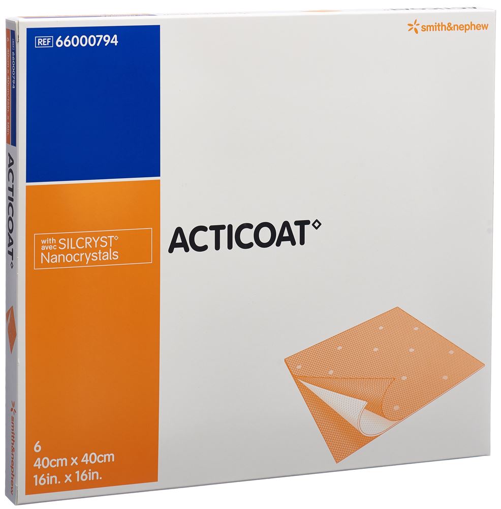 Image of Acticoat Wundauflage 40x40cm steril 6 Stk