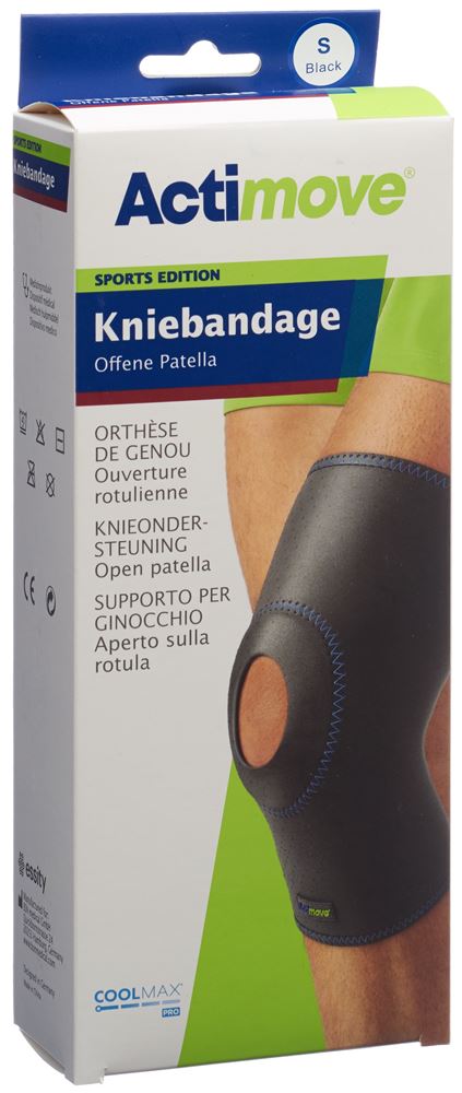 Image of Actimove Sport Kniebandage S offene Patella