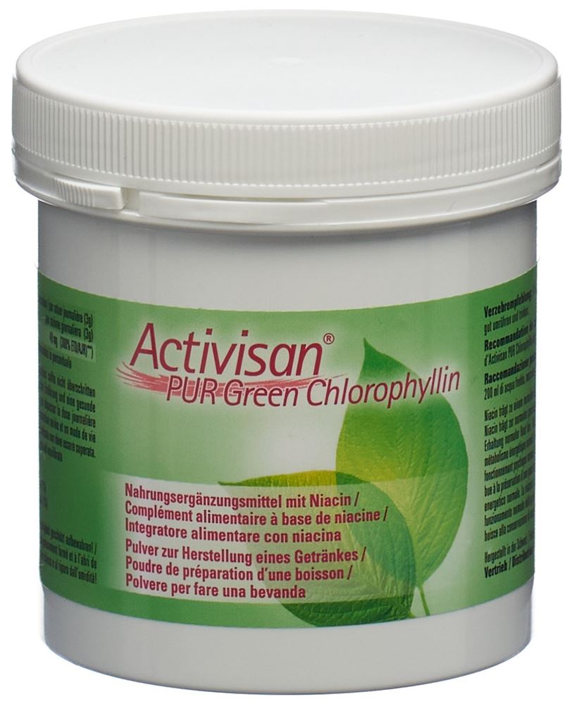 Image of Activisan PUR Green Chlorophyllin Plv Nahrungsergänzung mit Niacin Ds 90 g