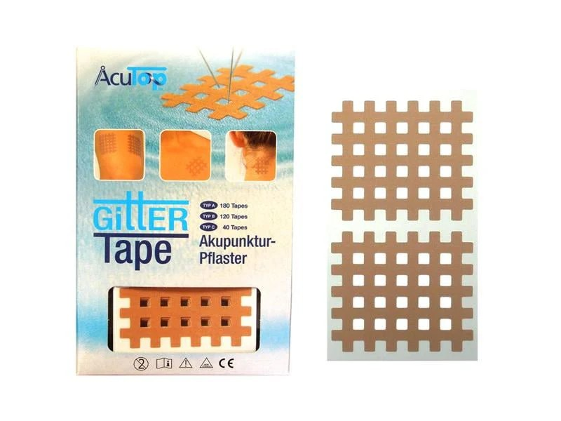 Image of AcuTop Gitter Tape 5.2x4.4cm gross Typ C beige 20 x 2 Stk
