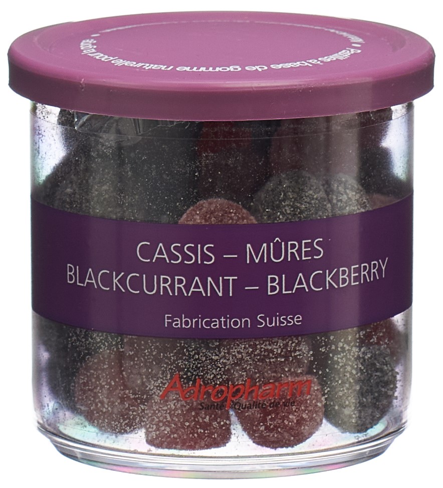 Adropharm Cassis Brombeer Pastillen reizlindernd Ds 140 g
