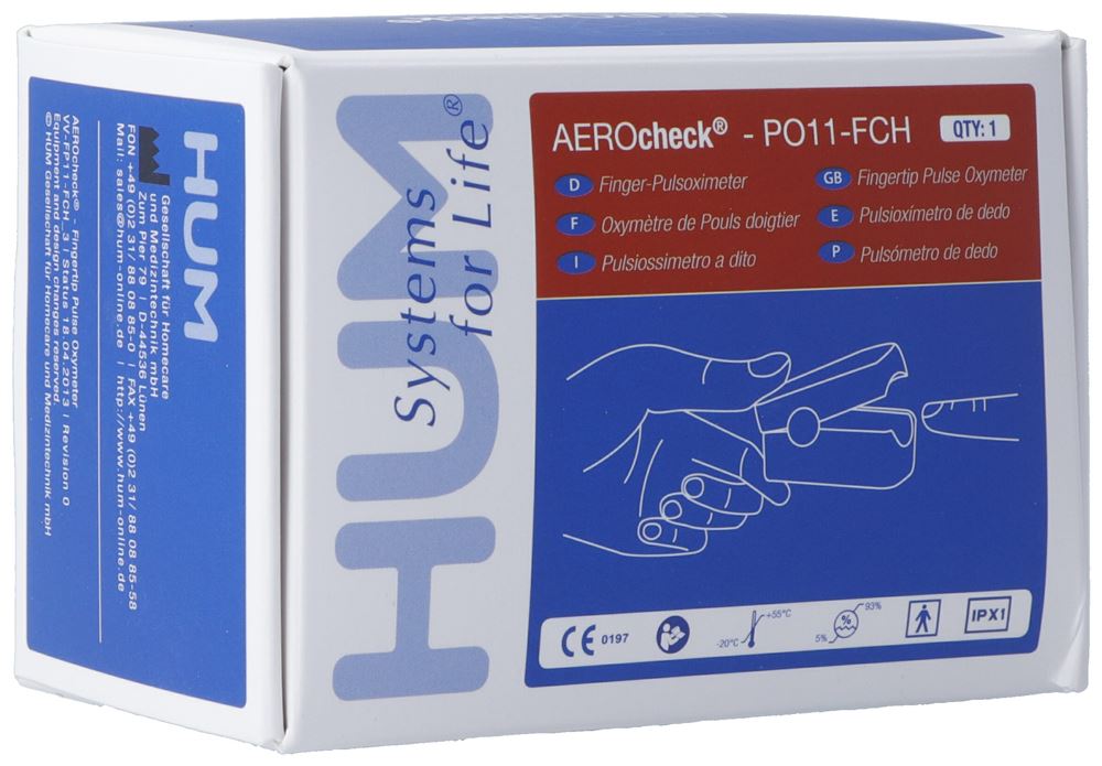 AEROcheck HUM oxymètre de pouls