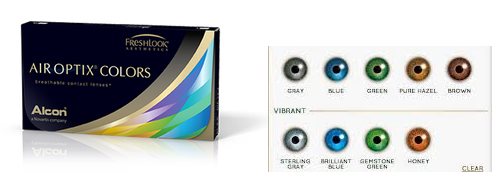 Air Optix Colors 0dpt Krümmung (Bc)) 8.60 Dia 14.20 Brillant Blau (briliant blue) 2 pce