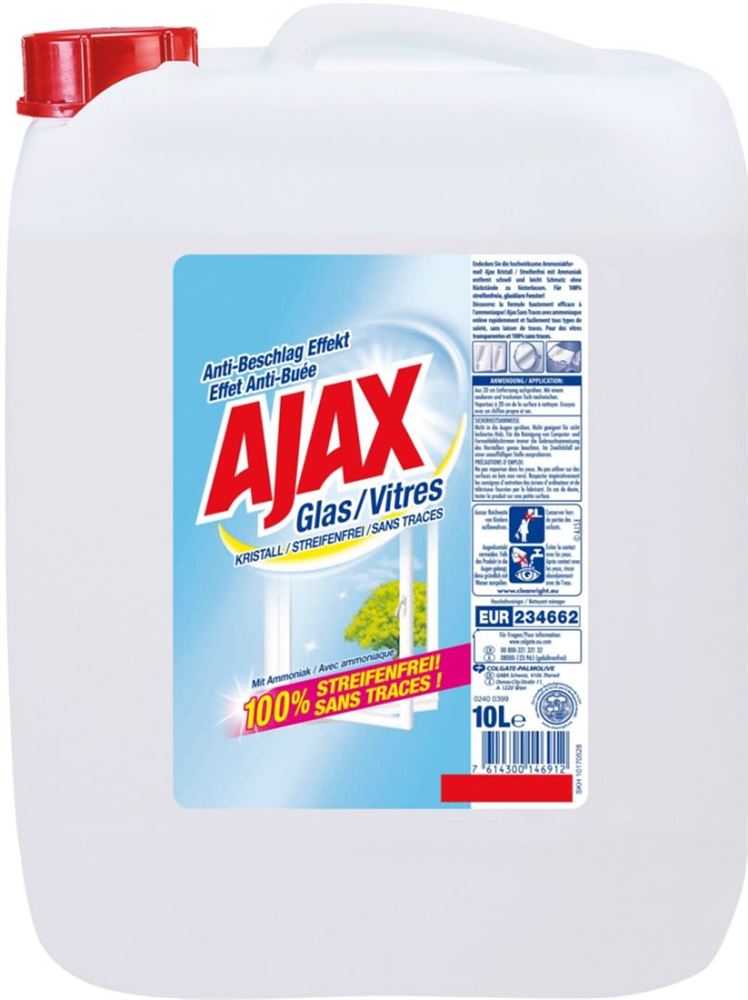 Image of Ajax Glas Streifenfrei Kanister 10 lt