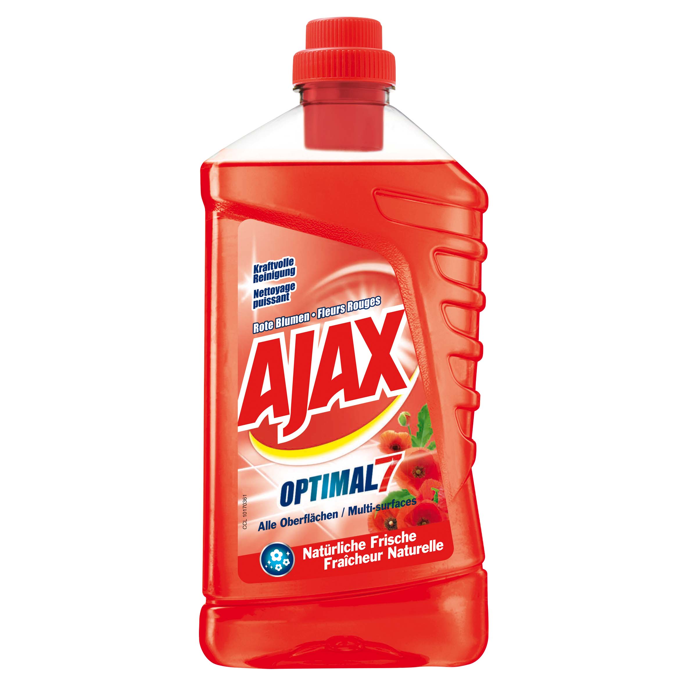 Image of Ajax Optimal 7 Allzweckreiniger liq Rote Blumen Fl 1 lt