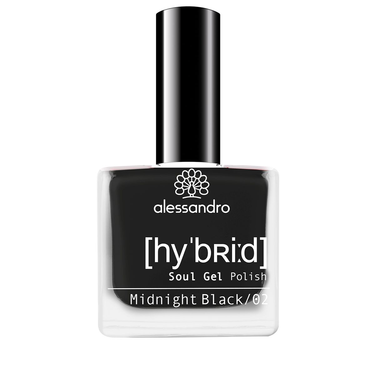 Image of Alessandro International Hybrid Soul Gel Polish Midn.Black