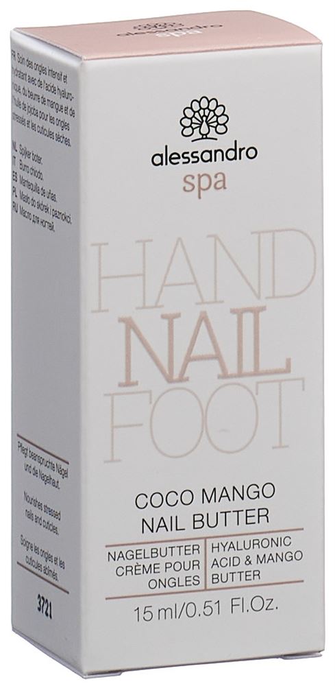 Image of Alessandro International Nail Spa Coco Mango Nail Butter (re) 15 ml