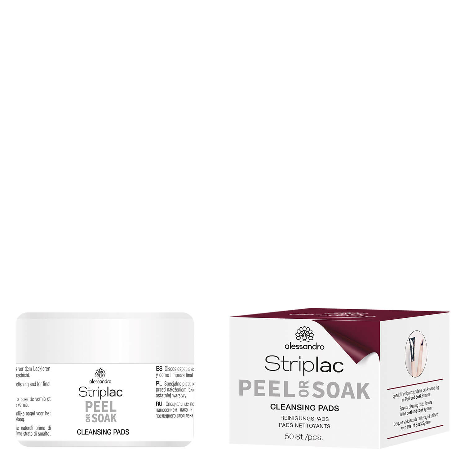 Image of Alessandro International Striplac 2 0 Reinigungspads 50 Stk