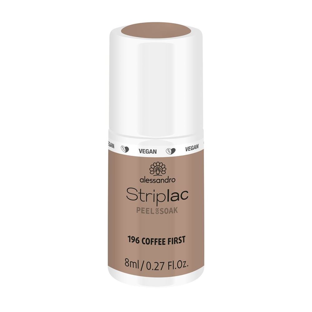 Image of Alessandro International Striplac Peel or Soak off Coffee First 8 ml