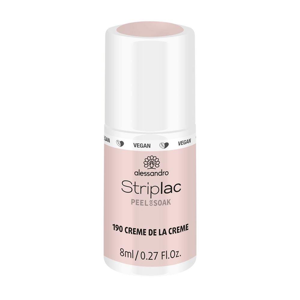 Image of Alessandro International Striplac Peel or Soak off Creme de la Creme 8 ml