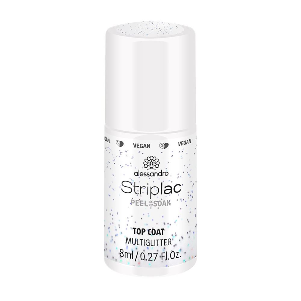 Image of Alessandro International Striplac Top Coat Multiglitter 8 ml