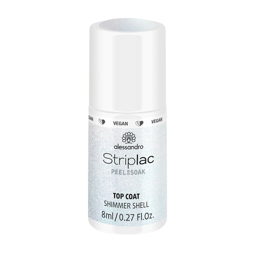 Image of Alessandro International Striplac Top Coat Shimmer Shell 8 ml
