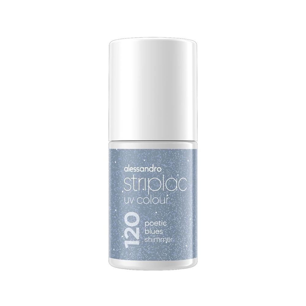 Image of Alessandro International Striplac UV Colour Poetic Blues 6.5 ml
