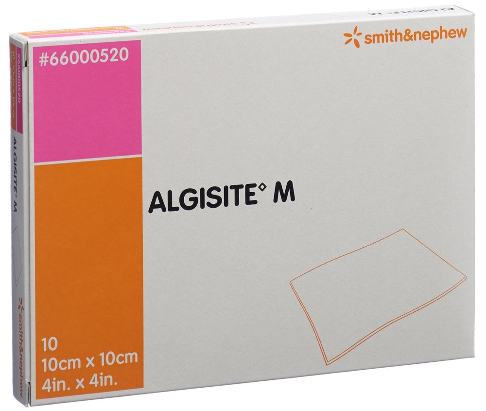 Image of Algisite M Alginat Kompressen 10x10cm 10 Stk