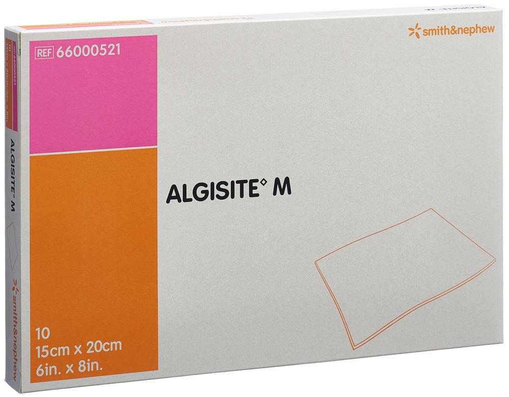 Image of Algisite M Alginat Kompressen 15x20cm 10 Stk