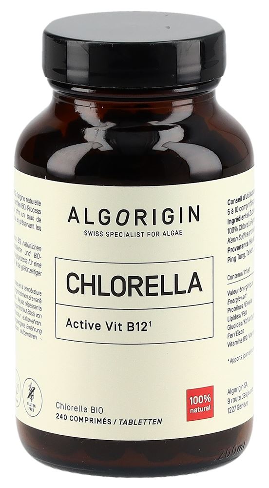 Algorigin Chlorella compresse bio flacone in vetro 240 pz